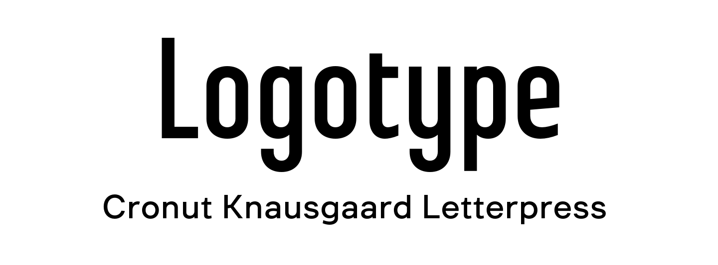Logo font pair Steclo Semi Bold + Inerta Medium